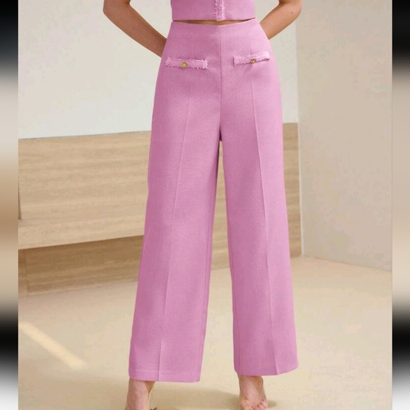 CREASE SIDE ZIPPER SUIT PANTS - Picture 1 of 4